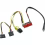 Inter-Tech 88882193 - ATX (20-polig) - SATA 15-polig + Molex (4-polig) - recht - recht - meerkleurig - 35 mm (88882193)