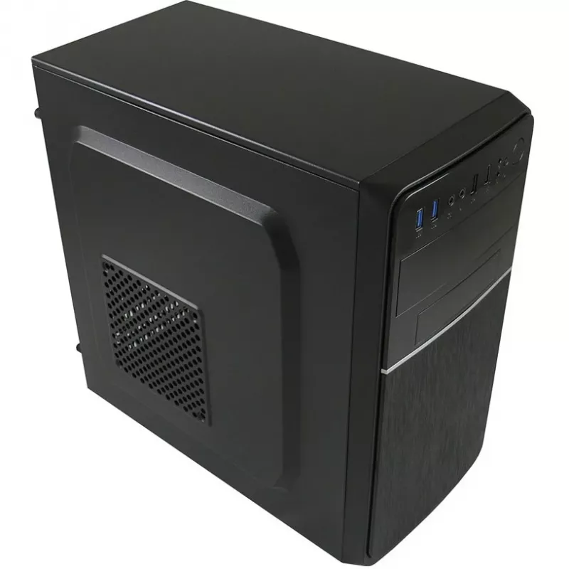 LC Power 2015MB - tower - micro ATX - zonder voeding - zwart - USB/audio (LC-2015MB-ON)