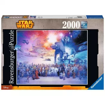 Puzzel TMTOYS Ravensburger Star Wars Episode I–VI Saga, 2000 stukjes, 980 mm breed