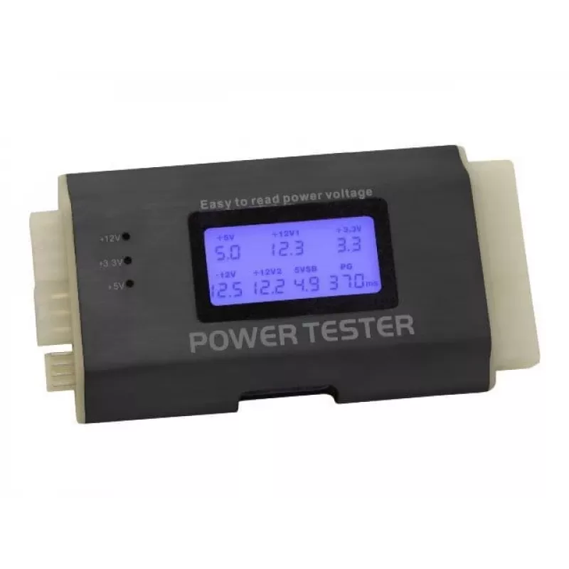 DeLOCK 18159 voedingstester III voor ATX/BTX/ITX, zwart/wit
