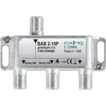 BAB 2-10P - SAT-tap-splitter 2-voudig 10 dB (BAB 2-10P)