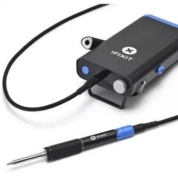 Fixhub Power Series draagbaar soldeerstation, soldeerbout zwart/blauw, 100 watt, USB-C, powerstation