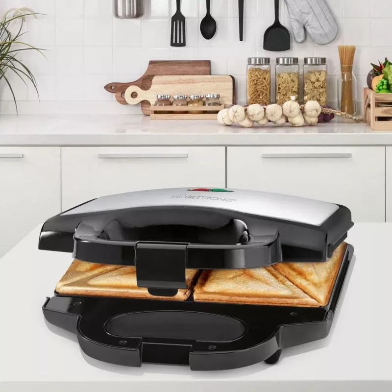 Clatronic ST 3778 sandwichmaker 750 W zwart, roestvrij staal