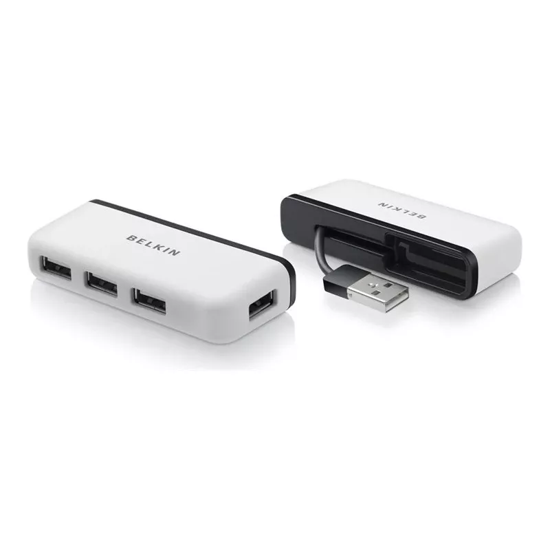 Belkin USB 2.0 4-poorts travel hub, zilver, F4U021bt