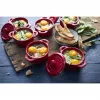 Staub Mini Cocotte rond, 4 stuks - 200 ml, rood