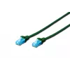 Assmann Digitus CAT 5e U-UTP patchkabel. PVC. AWG 26/7. Lengte 2 m. Kleur groen (DK-1512-020/G)