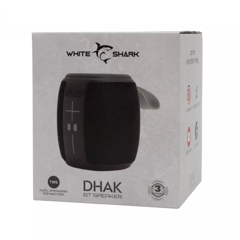 Draagbare luidspreker White Shark GBT-888 Dhak zwart