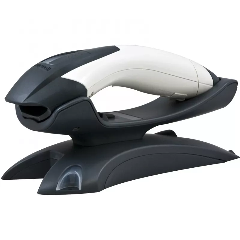 Honeywell Voyager 1202g Bluetooth-barcodescanner met laad-/communicatiebasis, USB-kit, ivoor