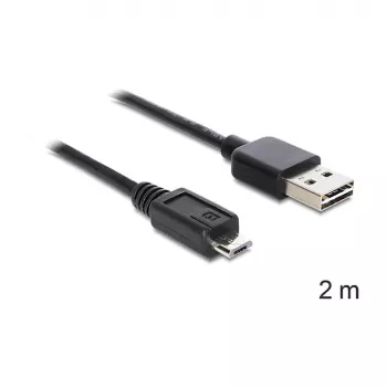 USB-kabel DeLOCK EASY-USB 2.0-A Micro-B 2m