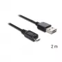 USB-kabel DeLOCK EASY-USB 2.0-A Micro-B 2m