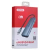 UNITEK uHUB Q4 USB-hub Type-C 5000 Mbit/s grijs