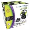 Esperanza EG104 High Octane stuur met pedalen, PC/PS3/Xbox 360, zwart/groen