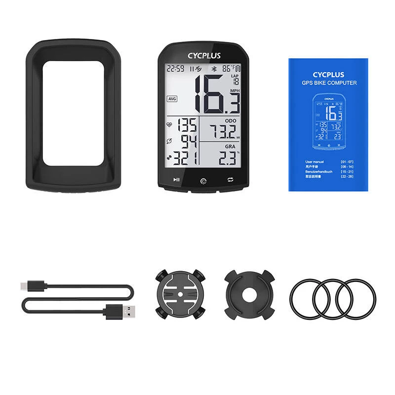 GPS-fietscomputer Cycplus M1, 2,9-inch display, Bluetooth