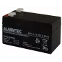 Verzegelde VRLA AGM-accu Alarmtec EMU Electronic BP 1.2-12 — 12 V, 1,2 Ah, 43×59 mm, 570 g
