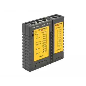 Delock kabeltester + poortzoeker - netwerktester-set (86407)