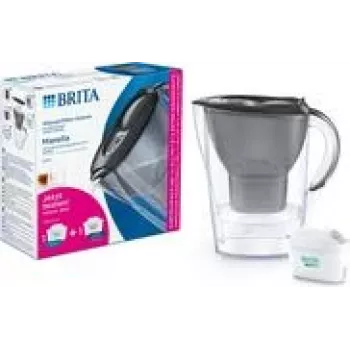 BRITA Marella waterfilterkan grafiet met 1 ALL-in-1-filterpatroon en 1 Extra Lime-filterpatroon