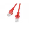 Lanberg PCU5-20CC-0100-R Cat.5e UTP patchkabel, 1 m, Rood, verpakking van 10
