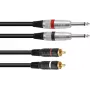 Adapterkabel Omnitronic 2x 3,5mm jack naar 2x cinch, 6 m, model 30225215