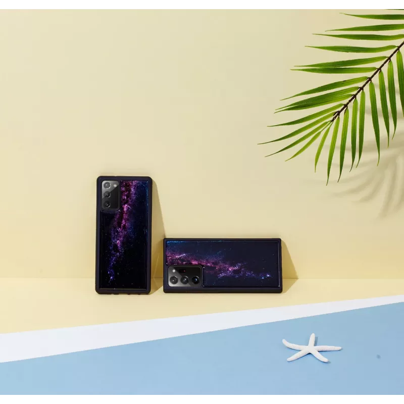 Hoesje iKins voor Samsung Galaxy Note 20 — Milky Way zwart