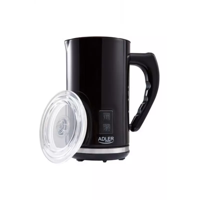 Automatische melkopschuimer/-warmer Adler AD 4478 — RVS-beker, 240 ml inhoud, 500 W, warm & koud