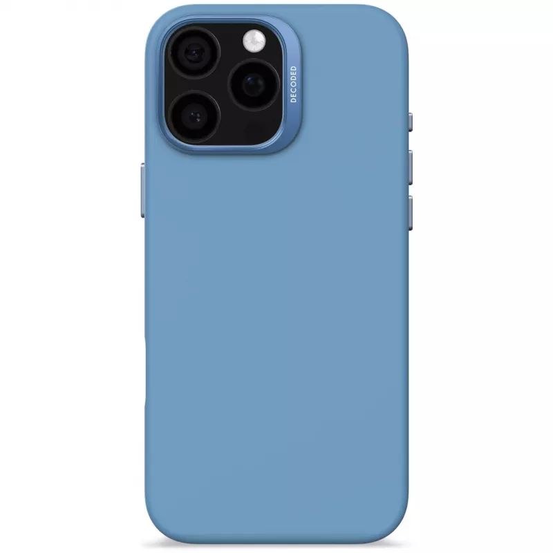 Decoded D25IPO16PMBCS9AE AntiMicrobial siliconen achterkant voor iPhone 16 Pro Max, lichtblauw