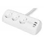 Meervoudig stopcontact DIGITUS 3-voudig met 2×USB-A en 1×USB-C, 3 AC-stopcontacten type E/F, 1,5 m kabel, wit