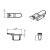 Stopcontactveiligheidsafdekking DELOCK 64033, zwart, 5×12,5×3,5 mm, 10-pack