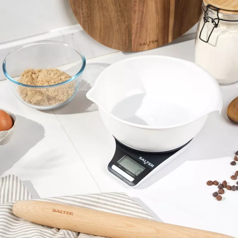 Keukenweegschaal Salter Electronic Jugscale zwart/wit