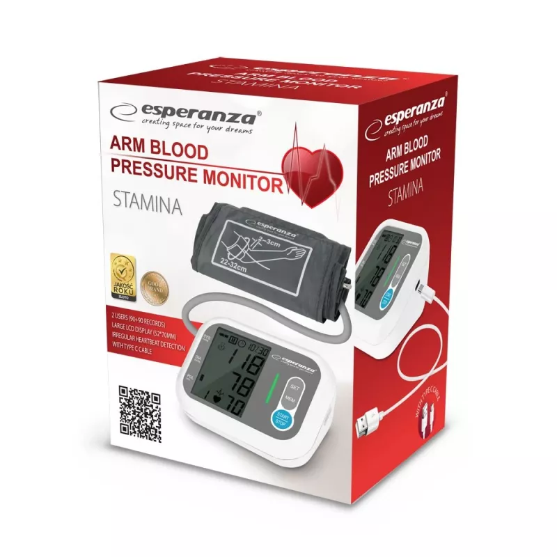 Bloeddrukmeter Esperanza ECB005 automatische meting met LCD-display