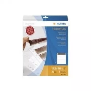Negatiefarchiefpagina HERMA 7762 voor 7 x 6 negatiefstroken 25 stuks
