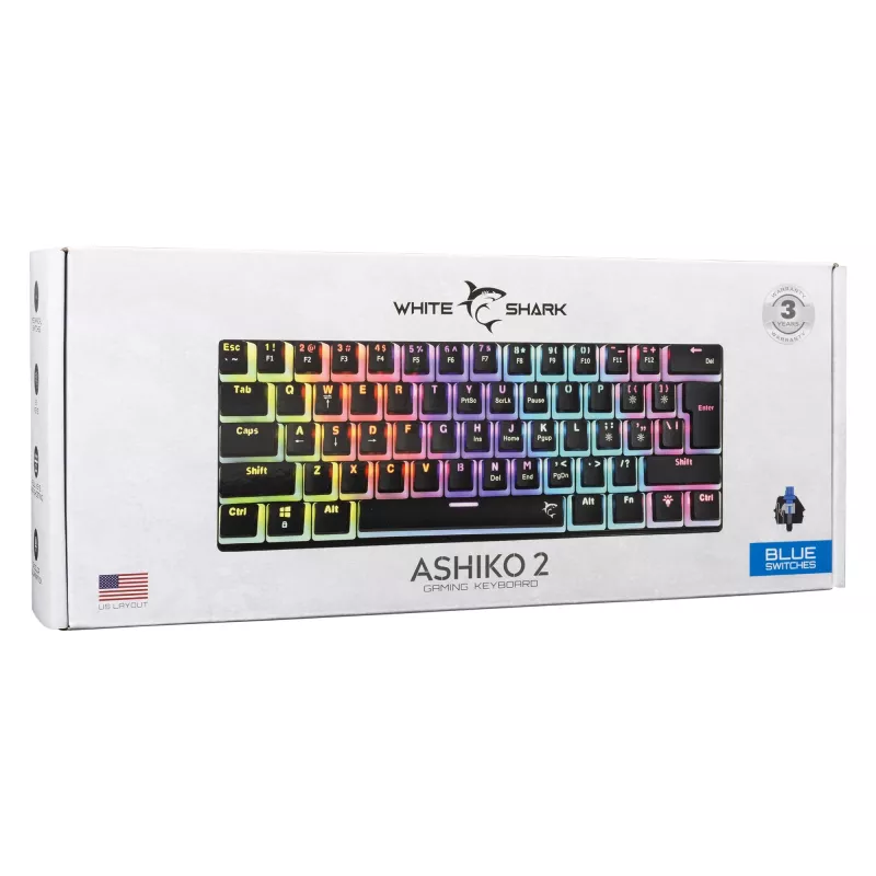 White Shark GK-2202 Ashiko 2 zwart/blauw US