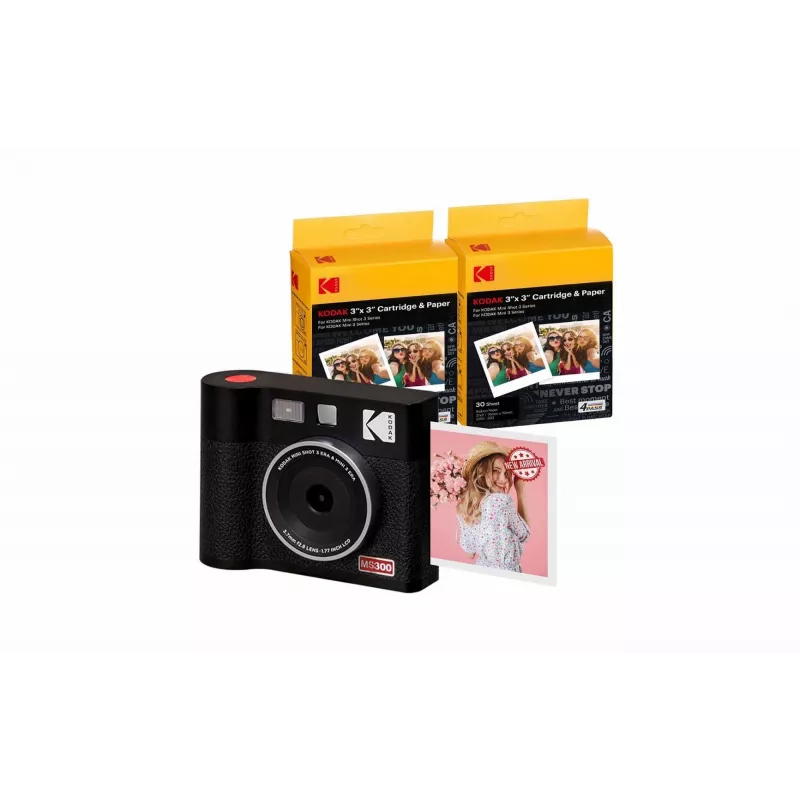 Instantcamera Kodak Mini Shot 3 Era – zwart, 4Pass-printtechnologie