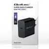Oplader QOLTEC Super Quick PD 65W USB‑C Power Delivery 5–20V, 1x USB‑C, USB PD 3.0, Type-C-stekker, 65 W