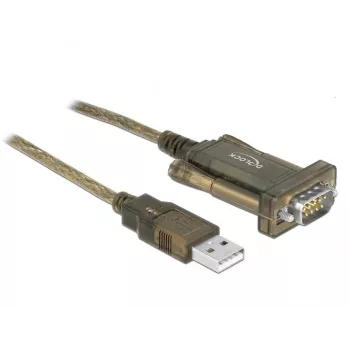 Seriële kabel DeLOCK 64073 USB Type-A DB-9 transparant 2m