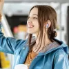 Hoofdtelefoon Awei T85 Bluetooth 5.3 ENC TWS blauw