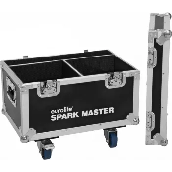 Roadinger flightcase voor 2x Spark Master met wielen – beschermkoffer