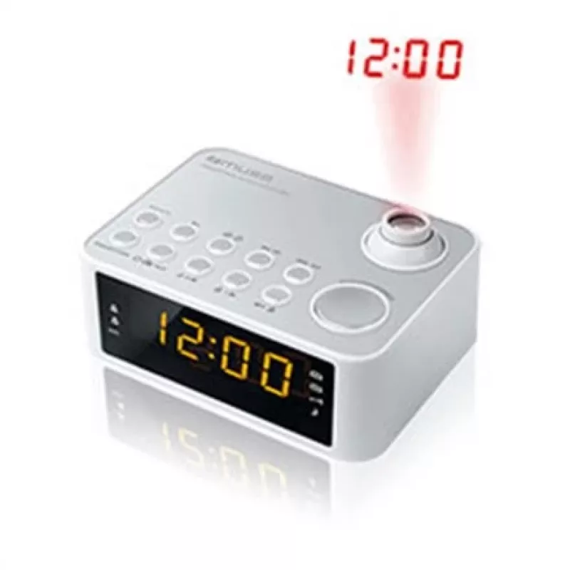 Clock Muse M-178 PW digitaal zilver wit