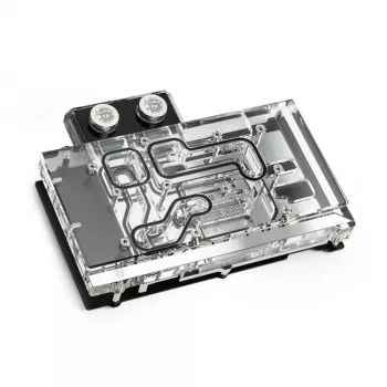 Waterblok BitsPower Classic VGA BP-VG3070FE — 125×171,4×28,4 mm, 3-pins RGB, zwart/zilver/transparant