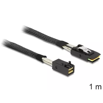 SAS-kabel DeLOCK 83389 1 m zwart