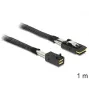 SAS-kabel DeLOCK 83389 1 m zwart