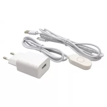 Voeding/adapter RealPower 511601 – binnen, ingang 100–240 V 50/60 Hz, kabel 1,6 m