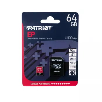 Patriot Memory PEF64GEP31MCX geheugenkaart 64 GB MicroSDXC Class 10