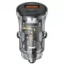 Autolader usams CC164CC01 30W met 1×USB-A en 1×USB-C voor snelladen