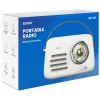 Draagbare radio SAVIO RS-02 — analoge FM-tuner, Bluetooth 5.3, USB-voeding, 3 W, wit