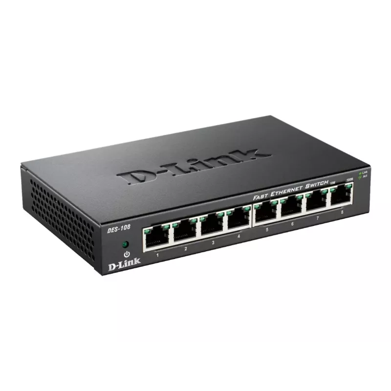 D-Link DES-108 zwart