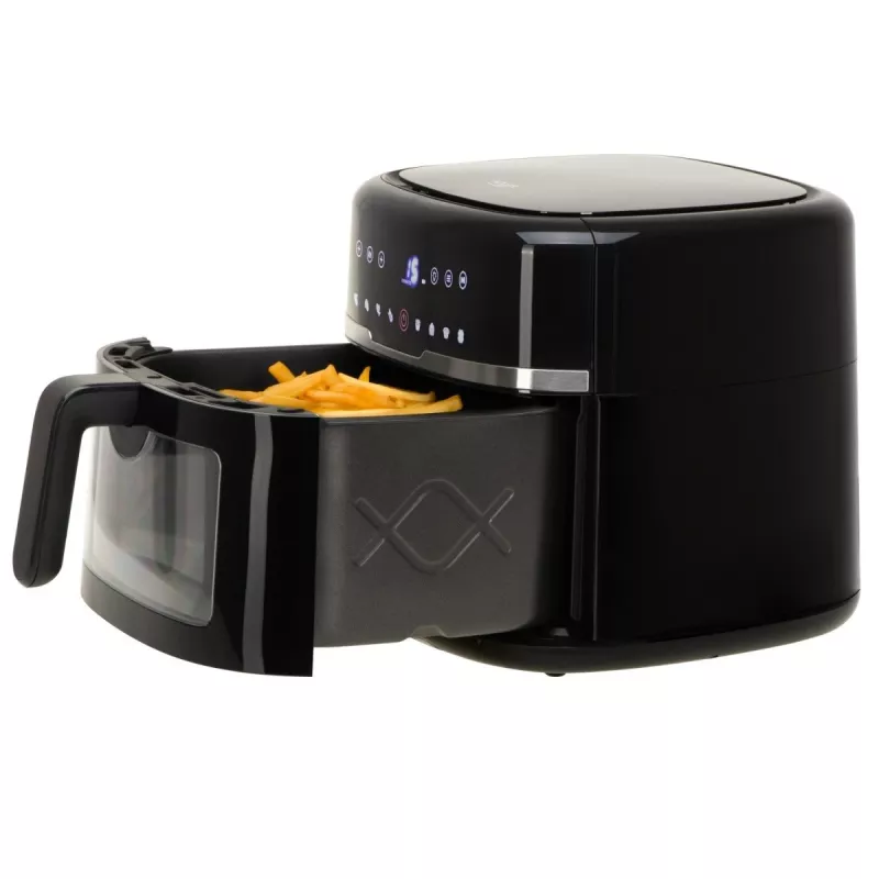 Adler AD 6318 airfryer, 8 l, 2500 W, lcd-display, 9 programma's, zwart