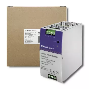 DIN-rail-voeding QOLTEC 50997 240W 24V 10A