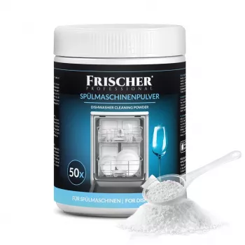 Vaatwasser-reinigingspoeder FRISCHER FR00122_1000, 1 kg, voor automatische vaatwassers, kunststofdoos