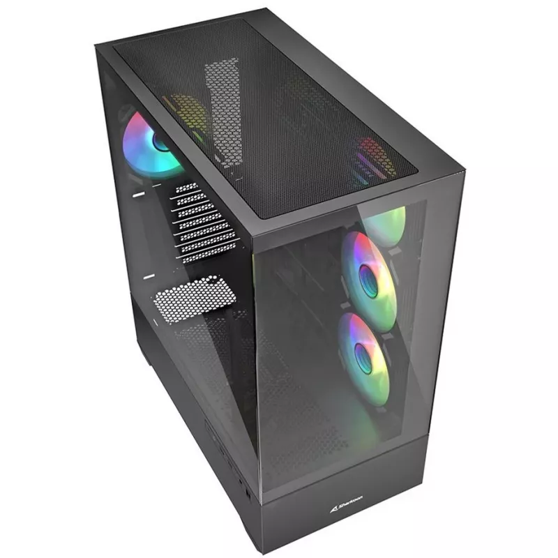 PC-behuizing Sharkoon AK6 RGB, ATX, zwart
