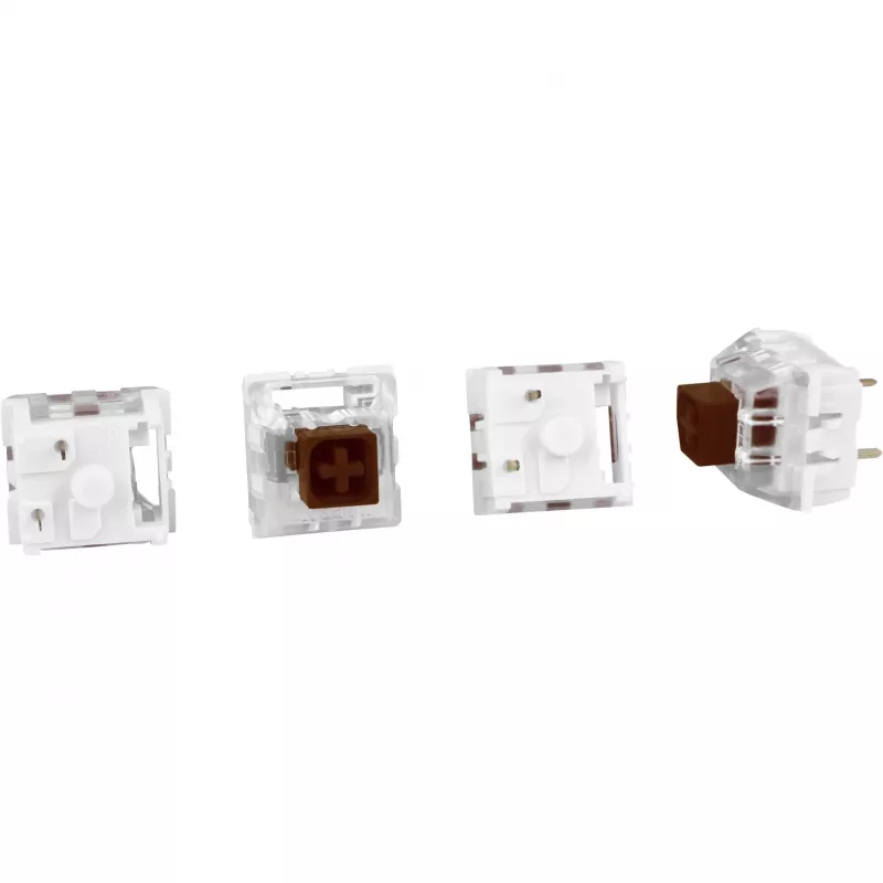 Kailh Box Brown switch-set, toetsenbordschakelaars bruin/transparant, 35 stuks